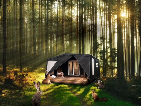 Tente en toile et en bois 4 personnes - Coco sweet salle d'ô