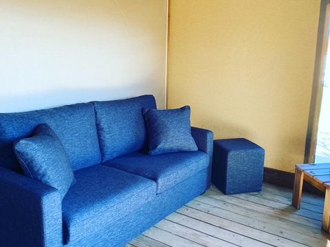 TENTE TOILE ET BOIS 5 personnes - Lodge Cotton Premium - 2 chambres + Spa privatif