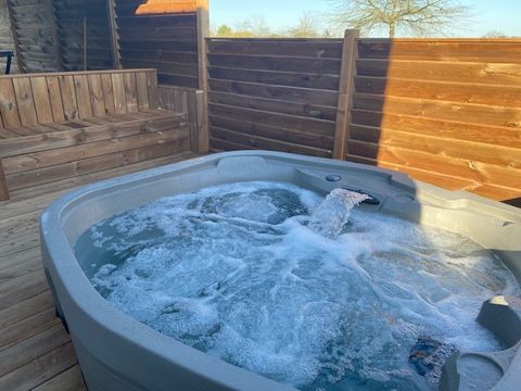 TENTE TOILE ET BOIS 5 personnes - Lodge Cotton Premium - 2 chambres + Spa privatif