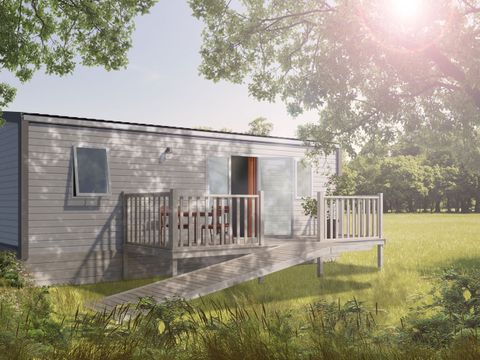 MOBILHOME 4 personnes - Confort 31m² - 2 chambres + terrasse semi-couverte PMR
