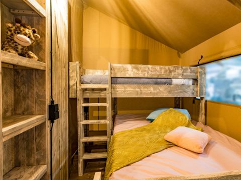 Tente en toile et en bois 4 personnes - Tente Lodge 2ch. 20m2 (2025)