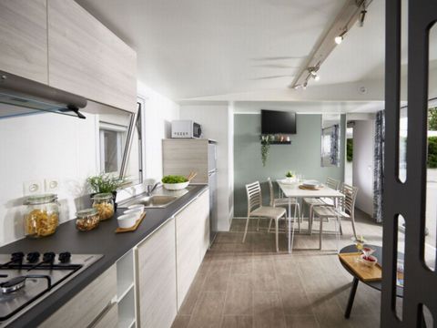 Mobilhome 6 personnes - Confort+ - 2 chambres - 2 salles de bain 35m²