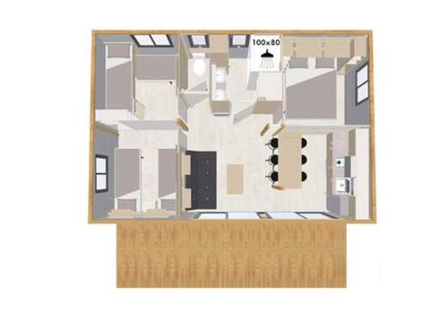 Chalet 6 personnes - Loisir+ - 3 chambres - 35m²