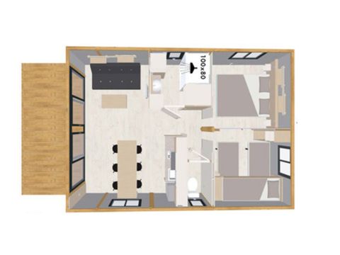 Chalet 5 personnes - Évasion - 2 chambres - 25m²