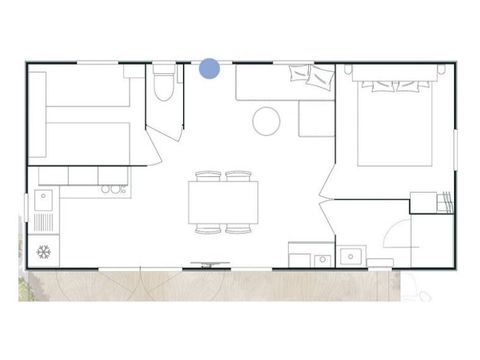 Mobilhome 7 personnes - Évasion+ - 2 chambres - 30m²