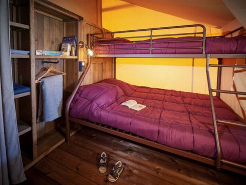 Lodge 7 personnes - Évasion toilée - 2 chambres - 34m²