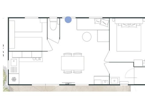 MOBILHOME 6 personnes - EVASION - 2 chambres - TV