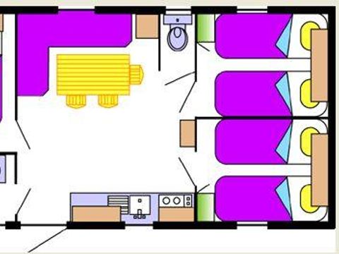 MOBILHOME 6 personnes - Ophéa 3 chambres