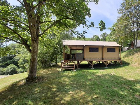 LODGE 5 personnes - Tente Ecolodge Premium 34m² - 2 chambres - terrasse couverte