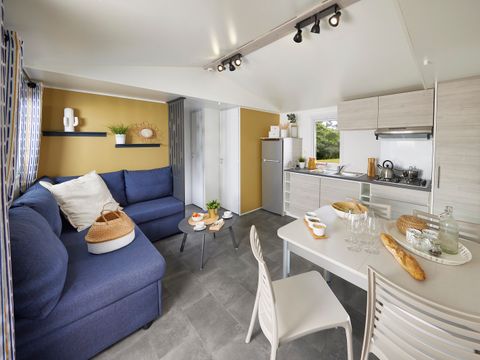 MOBILHOME 6 personnes - Mobil-home Premium 35m² - 3 chambres - Vue lac - terrasse couverte - TV - climatiseur