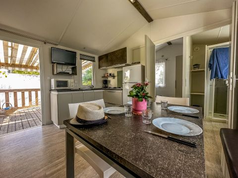 MOBILHOME 4 personnes - Mobil-home Ibiza 2 chambres avec terrasse 1/4 pers