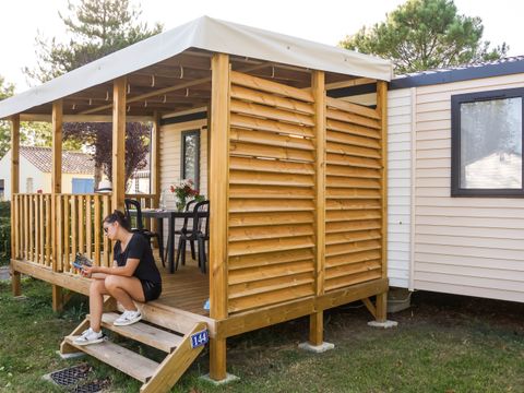 MOBILHOME 4 personnes - Mobil-home Modulo 2 chambres avec terrasse 1/4 pers