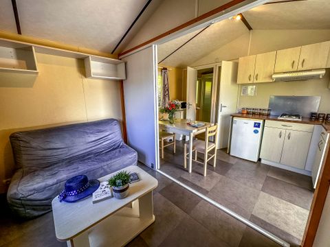 MOBILHOME 2 personnes - Mobil-home Bikini 1 chambre avec terrasse 1/2 pers