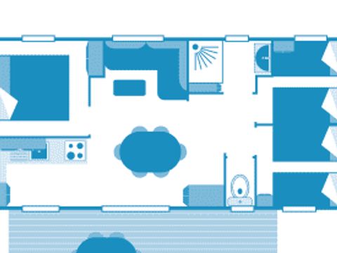 MOBILHOME 6 personnes - Cottage 6p 3ch ****