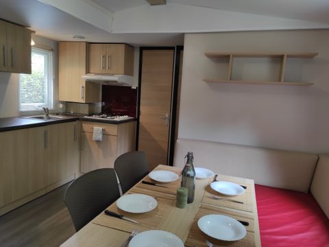 Mobilhome 6 personnes - LOCATION - TI 32m² avec terrasse semi-couverte - 3 chambres - ECO