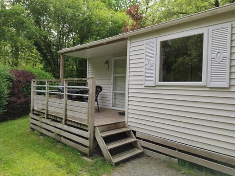 MOBILHOME 6 personnes - LOCATION MOBILHOME TI 32m² avec terrasse semi-couverte (3 chambres) ECO 6 pers