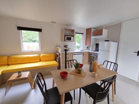Mobilhome 6/8 personnes - LOCATION 40M² - 3 chambres - 2 salles de bain - PREMIUM TV CLIMATISATION LAVE VAISSELLE