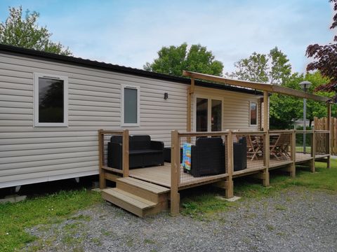 Mobilhome 6/8 personnes - LOCATION 40M² - 3 chambres - 2 salles de bain - PREMIUM TV CLIMATISATION LAVE VAISSELLE