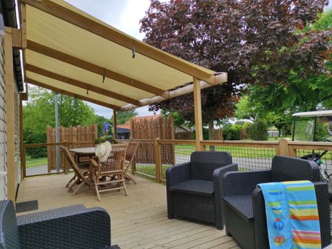 Mobilhome 6/8 personnes - LOCATION 40M² - 3 chambres - 2 salles de bain - PREMIUM TV CLIMATISATION LAVE VAISSELLE