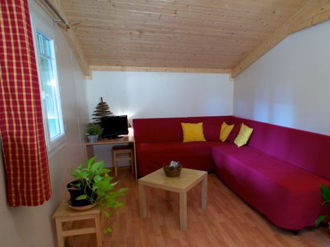 Chalet 4 personnes - Sapin - 2 chambres - Personnes supplémentaires possible en supplément - Contacter le camping