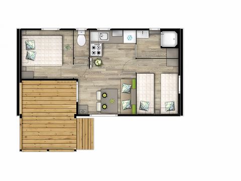 MOBILHOME 5 personnes - Malaga Duo