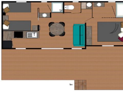 MOBILHOME 4 personnes - Manyara