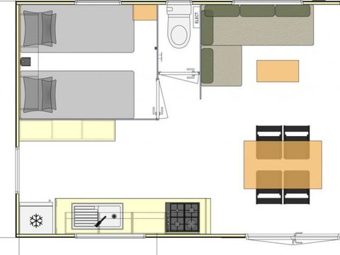 MOBILHOME 4 personnes - Bahia duo