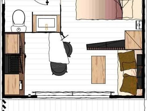 CHALET 2 personnes - Cajou
