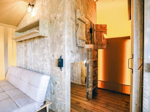 Tente en toile et en bois 8 personnes - SAFARI LODGE 7/8 personnes