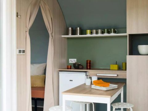 TENTE TOILE ET BOIS 4 personnes - Tente CONFORT - 2 chambres - sans sanitaires 4 personnes
