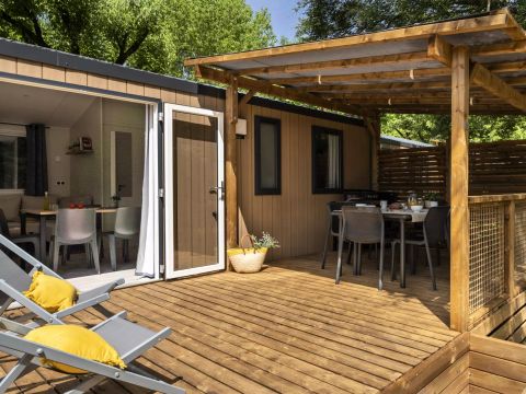 MOBILHOME 4 personnes - Mobil-home PREMIUM 3 Pièces 4 Personnes Climatisé + TV