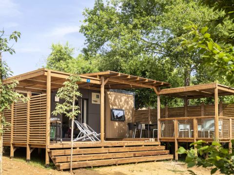 MOBILHOME 6 personnes - Mobil-home PREMIUM 4 Pièces 6 Personnes Climatisé + TV 2 Sdb