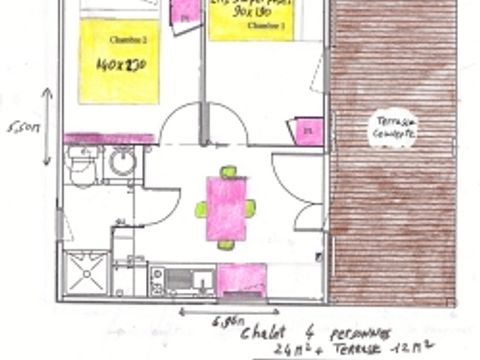 CHALET 4 personnes - CH2 24 m²