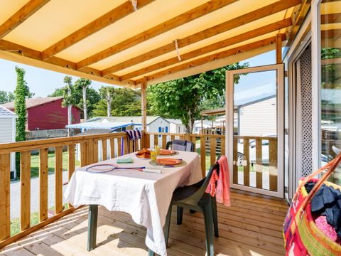 Mobilhome 2 personnes - Escale 20m² - 1 chambre - Télévision