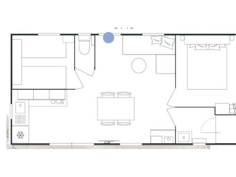 Mobilhome 7 personnes - Evasion 2 chambres 30m²