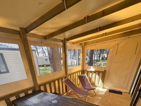 MOBILHOME 6 personnes - Mobil home Confort plus - 27m² - 2 chambres + convertible - terrasse couverte