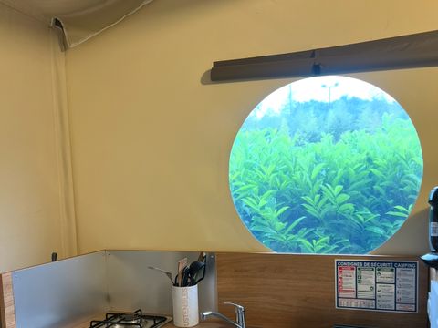 TENTE 5 personnes - Tente Nomade avec bloc sanitaire sans clim