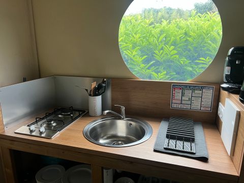 TENTE 5 personnes - Tente Nomade avec bloc sanitaire sans clim