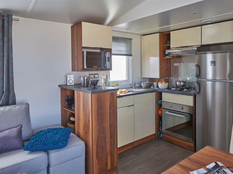 MOBILHOME 6 personnes - Premium 39m² (3 chambres) - 2 salles de bain - terrasse couverte