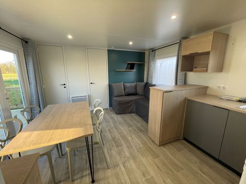 MOBILHOME 6 personnes - Confort 35M2 (3ch-6 pers) + terrasse couverte