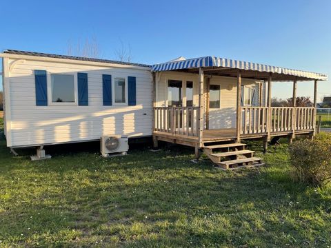 MOBILHOME 6 personnes - Mobil Home Premium 41m2 (3ch-6pers) + 2 salles de bains + clim 