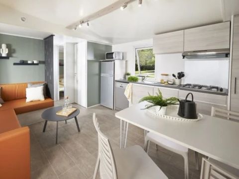 MOBILHOME 6 personnes - | Premium Exclusive | 3 Ch. | 6 Pers. | Terrasse surélevée | Clim. | TV