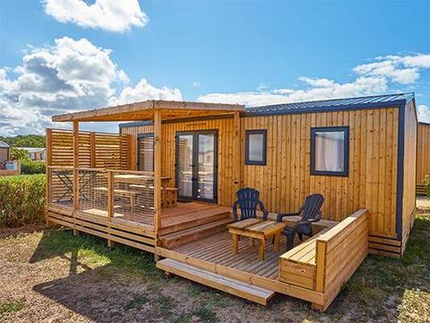 MOBILHOME 6 personnes - | Premium Exclusive | 3 Ch. | 6 Pers. | Terrasse surélevée | Clim. | TV