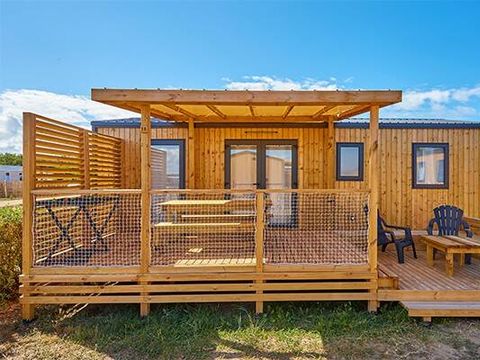 MOBILHOME 6 personnes - | Premium Exclusive | 3 Ch. | 6 Pers. | Terrasse surélevée | Clim. | TV