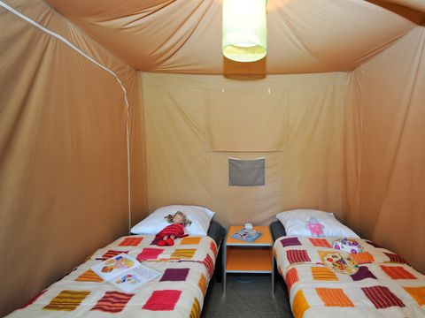 BUNGALOW TOILÉ 4 personnes - BUNGALOW TOILÉ SIMPLY - sans sanitaires 20 m²