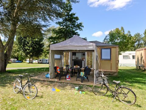 BUNGALOW TOILÉ 4 personnes - MOBILODGE - sans Sanitaires 15 m²