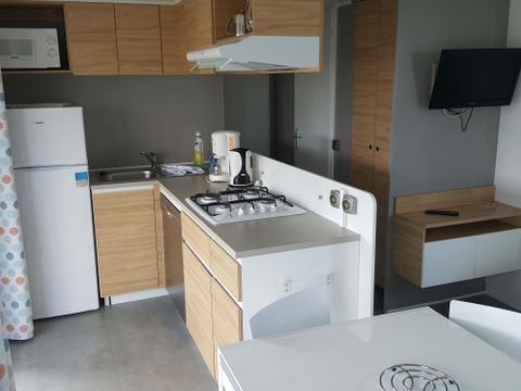 MOBILHOME 6 personnes - Mobilhome 3 chambres 2 salle d'eau - côté route