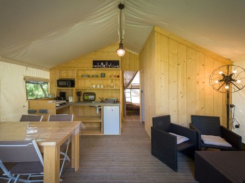 Tente 5 personnes - Insolite Premium Safari - 2 chambres - Avec sanitaires