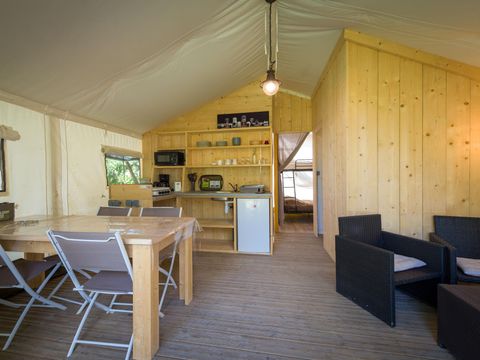 Tente 5 personnes - Insolite Premium Safari - 2 chambres - Avec sanitaires