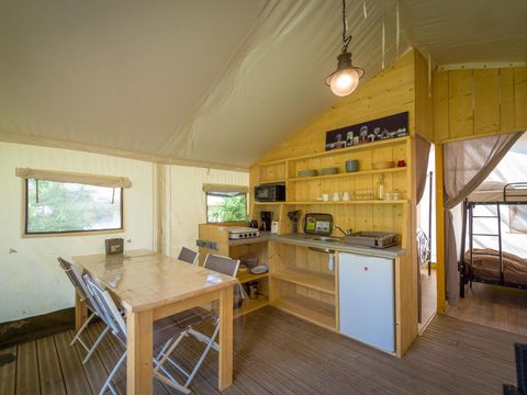 TENTE 5 personnes - Tente Insolite Premium Safari 2 ch. - Avec sanitaires